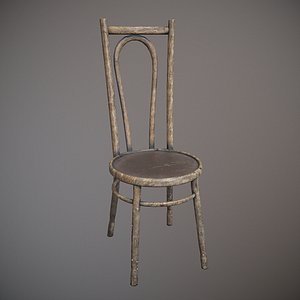 Western Saloon Chair 01 - PBR Game Ready
