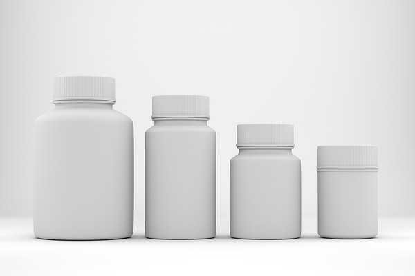 3d model of samples container vitamins