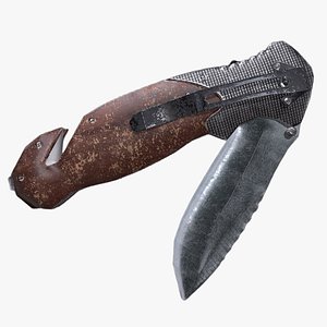 3D knife pocket pocketknife model