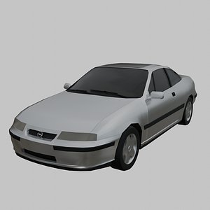 opel calibra low poly model