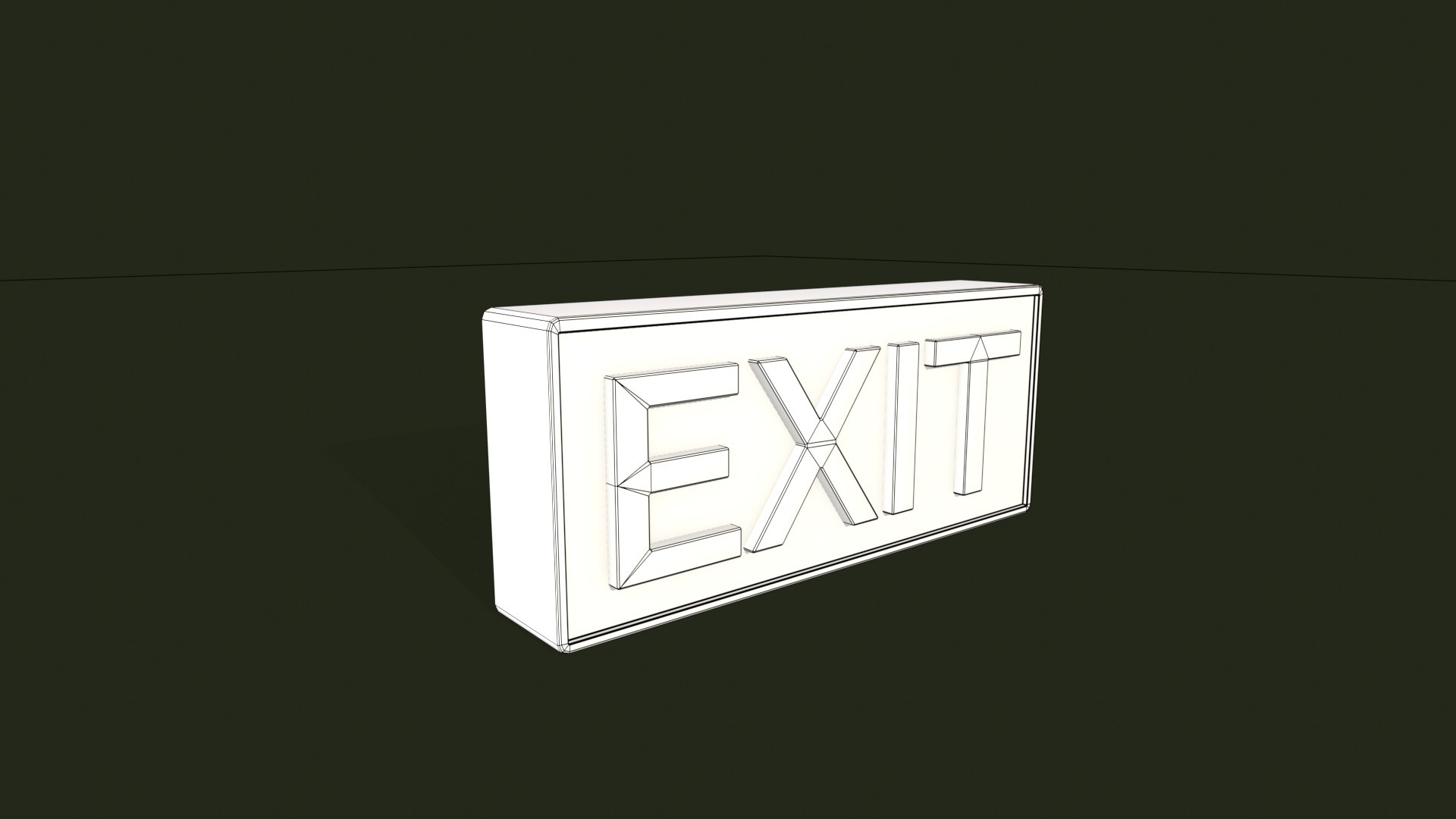 3D Model Exit - TurboSquid 2431443