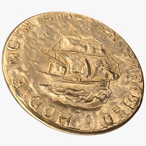 3D Treasure Pirate Gold Coin