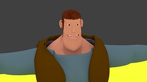 Cartoon character 3D model