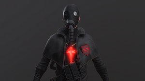 3D Post apocalyptic Priest model