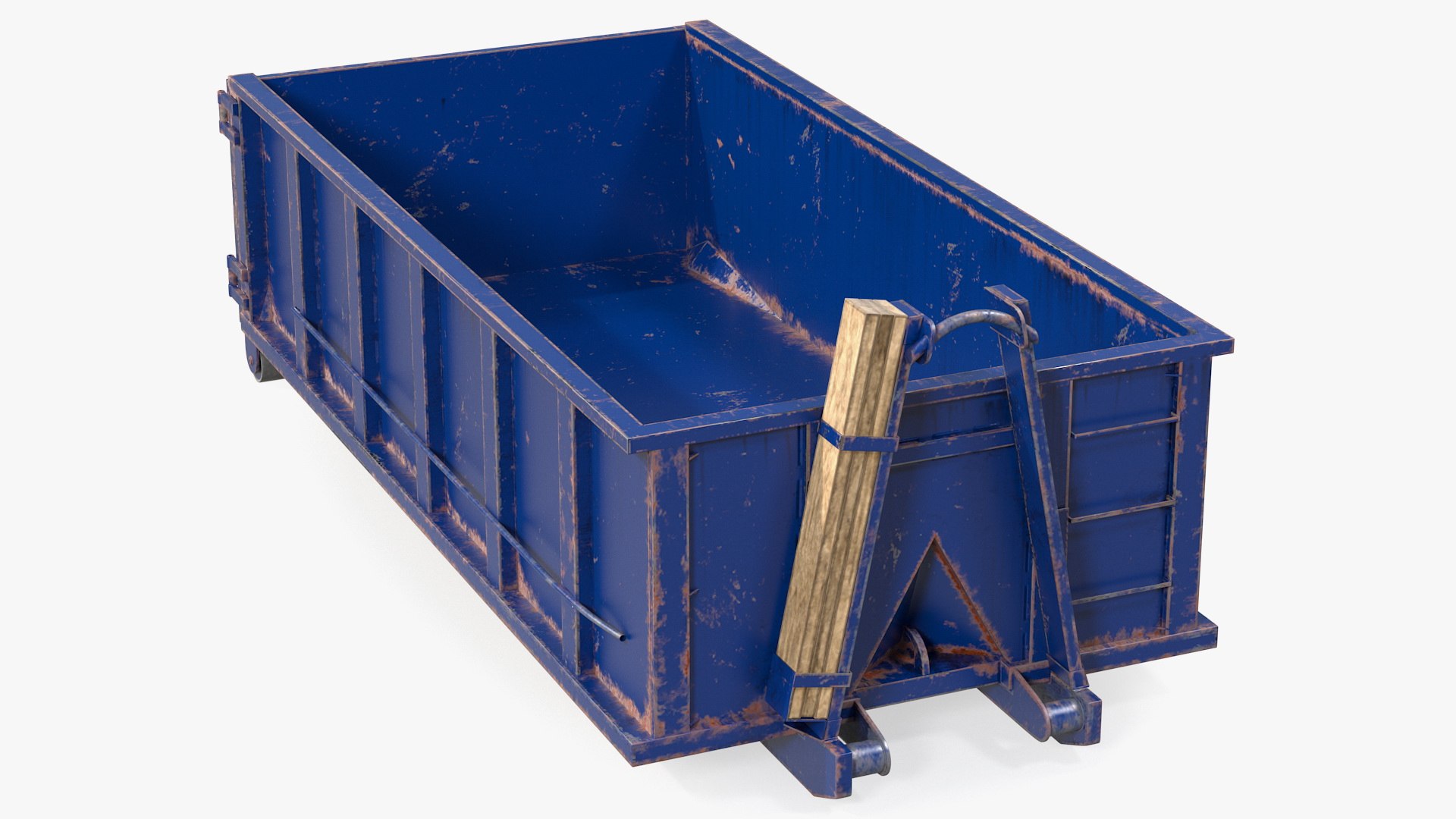 Roll Off Dumpster Dusty 15 Yard 3D model preview