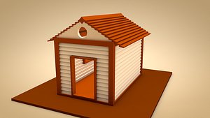3D shack architecture building