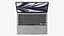 MacBook Air M2 Space Gray 3D model