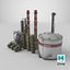 3D Detailed Large Oil Refinery Collection model
