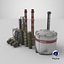 3D Detailed Large Oil Refinery Collection model