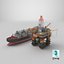 3D Detailed Large Oil Refinery Collection model