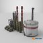 3D Detailed Large Oil Refinery Collection model