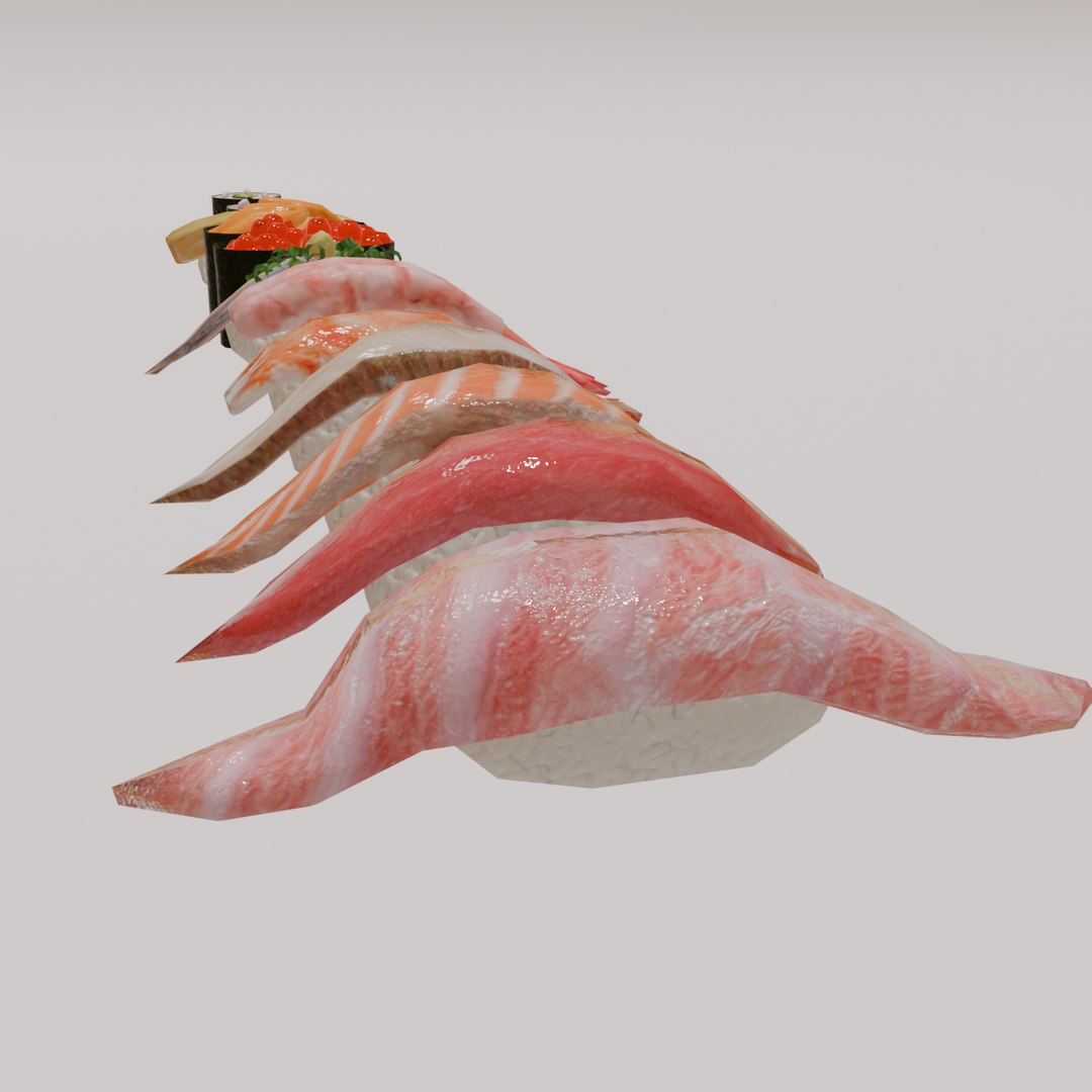 3D 12-piece sushi model asset model https://p.turbosquid.com/ts-thumb/iI/pHboxu/Is/12/png/1736368007/1920x1080/fit_q87/12d813d2e941b30c4e48ef57dba5e1767adad6a2/12.jpg