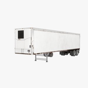 3D Refrigerated US Trailer Old model