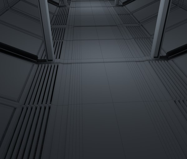 Sci fi corridor interior model - TurboSquid 1699153