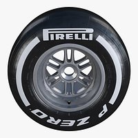 Formula1 Rear Wheel Pirelli PZero Medium Tire