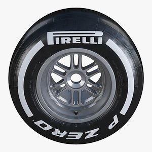 Formula1 Rear Wheel Pirelli PZero Medium Tire