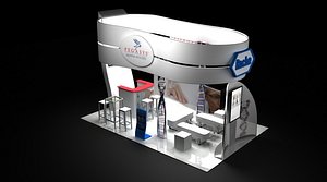 3D pharmaceutical stand dna theme