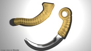 karambit blade 3d 3ds