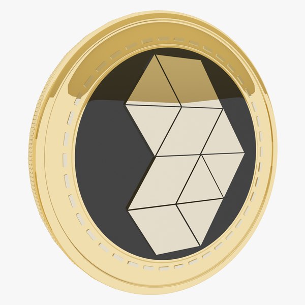 3D Binarium Cryptocurrency Gold Coin