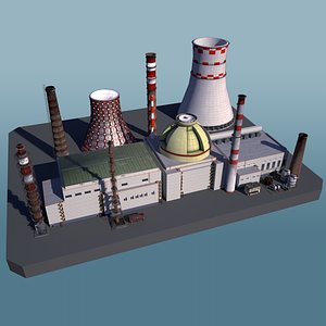 3D industrial factory