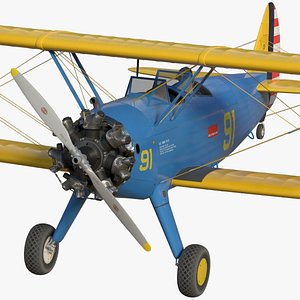 Stearman Model 75 SC 3D model