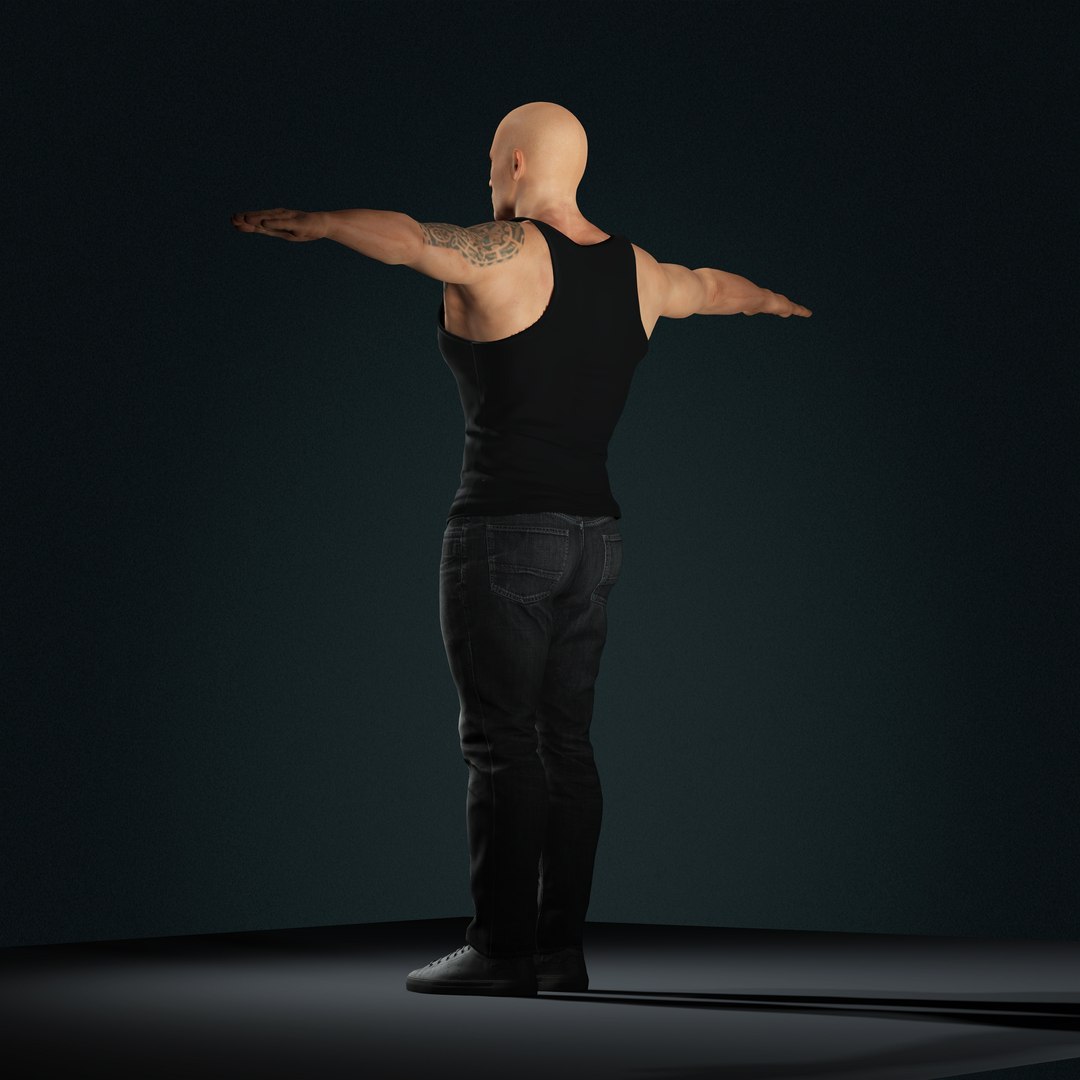 3D Dwayne Johnson 3D Model Low-poly - TurboSquid 2270130