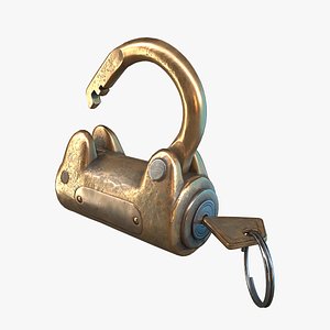 Padlock 10 3D model
