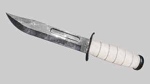 3D ready combat knife games model