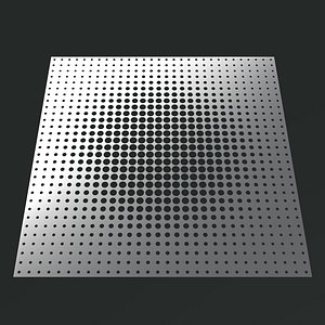 Perforated panel with parametric pattern 24-O-09