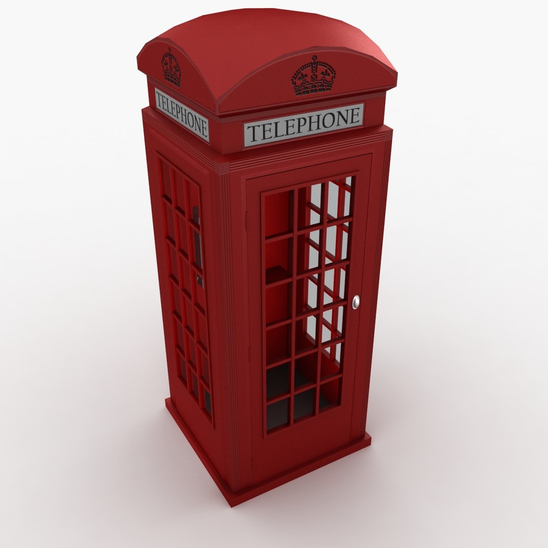 London Telephone Booth 3d Model