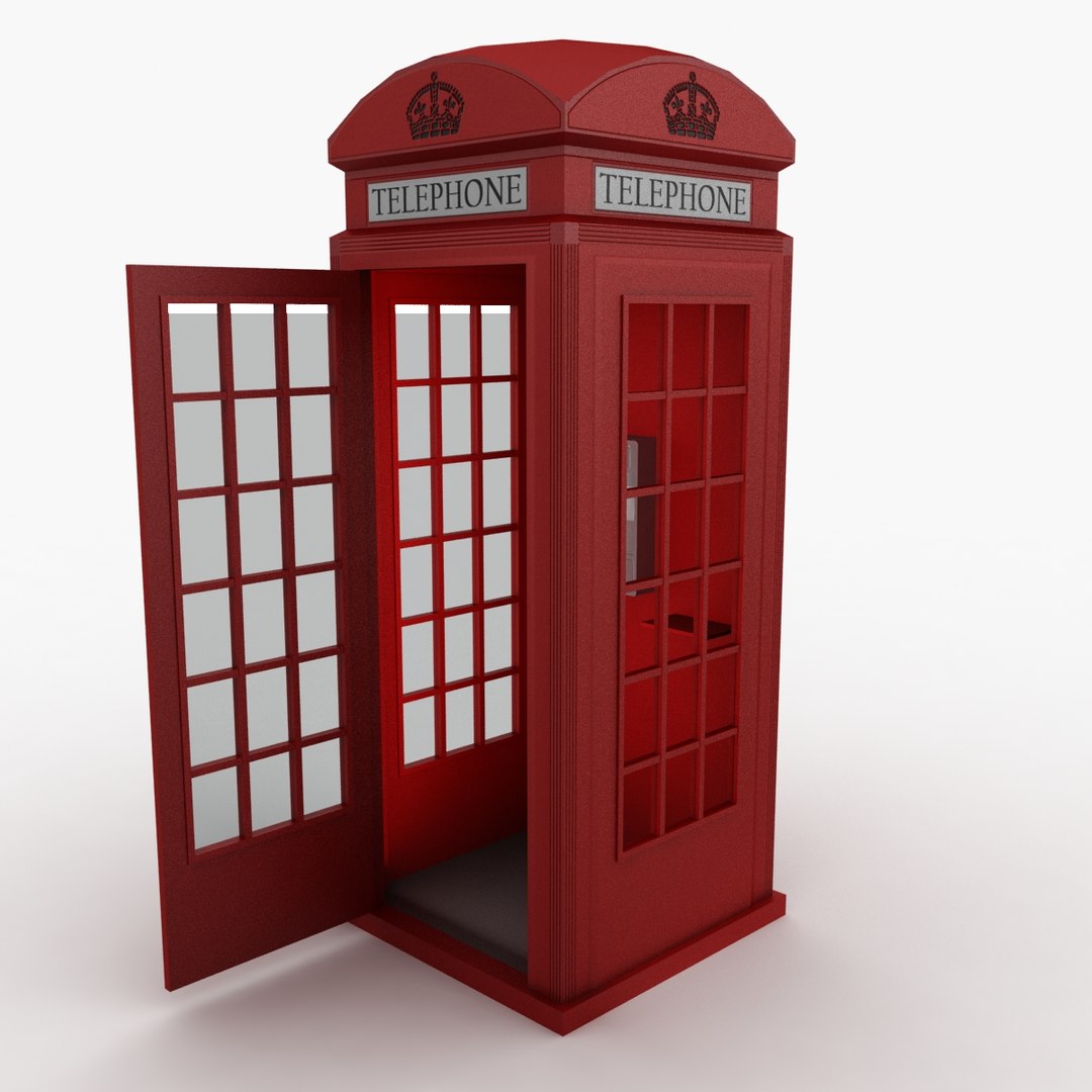 London Telephone Booth 3d Model
