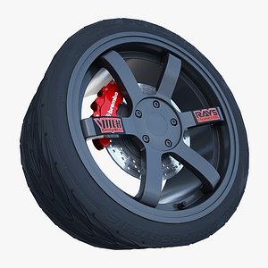 3d model volk racing wheel