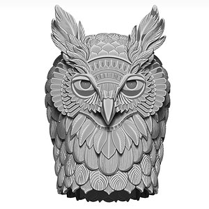 Owl Sculptural Bust