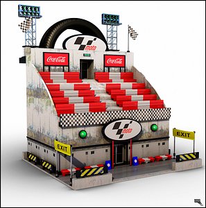 Tribune Seats Motorprix Cartoon