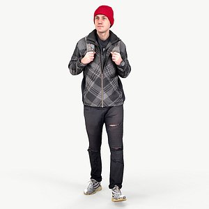 Student of Autumn Steps 3D model