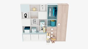 Child Closet Set 3D model