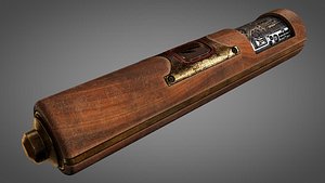 3D model vintage gun