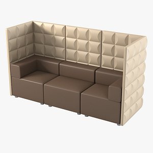 kuadra sofa kartell srl 3d model