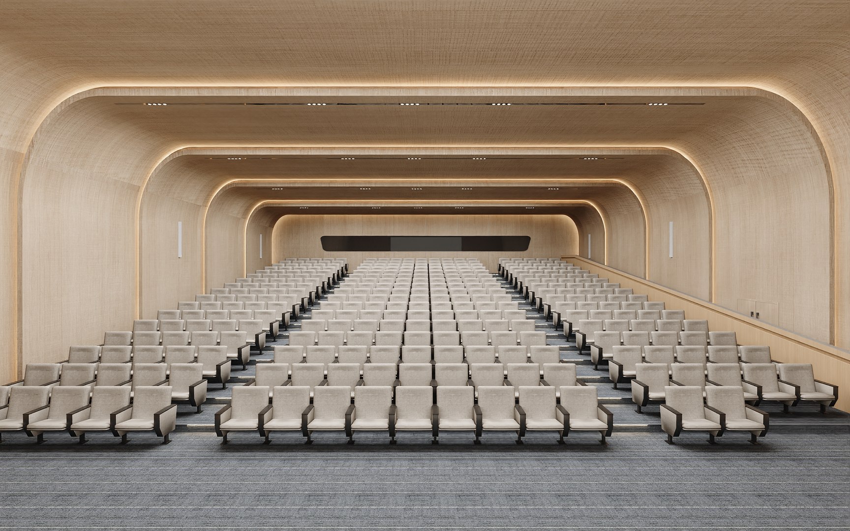 Contemporary Auditorium With Tiered Seating 3D Model - TurboSquid 2494864