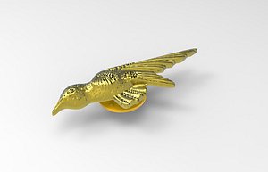 3D brooch bird