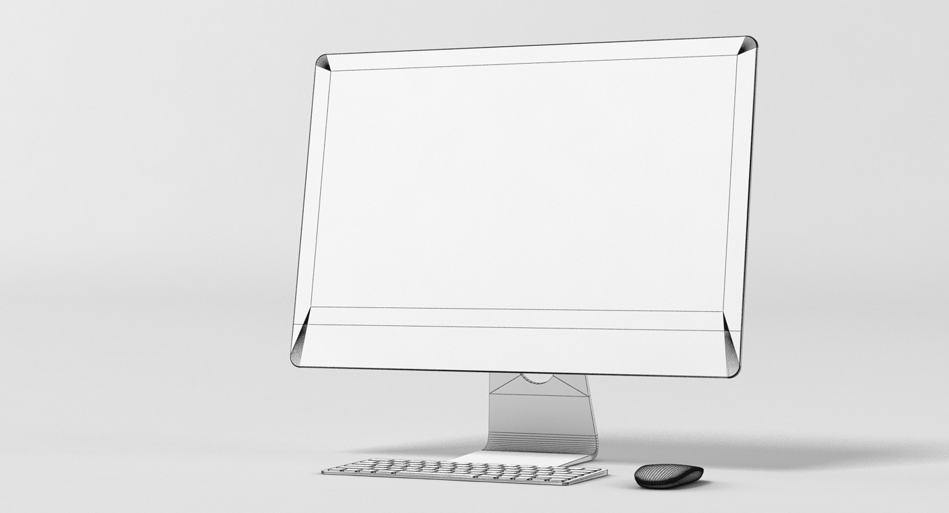 3d apple imac