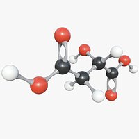 Malic Acid Molecule With PBR 4K 8K
