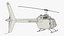 Bell 206 JetRanger Helicopter Italian Army Green 3D