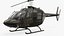 Bell 206 JetRanger Helicopter Italian Army Green 3D