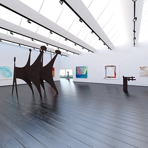 Art Gallery Interior 3D model