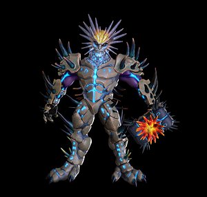 Ancient Stone Golem Game-Ready