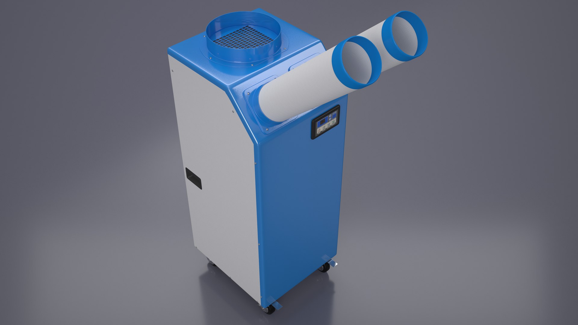 3D model Split Air Conditioner Portable Industrial Mac 45 https://p.turbosquid.com/ts-thumb/iJ/nbDZ25/II/splitairconditionerportableindustrialmac45c4dmodel002/jpg/1665405370/1920x1080/fit_q87/771eb93b6ba012ecd75a48ab39ce5cd67113872c/splitairconditionerportableindustrialmac45c4dmodel002.jpg