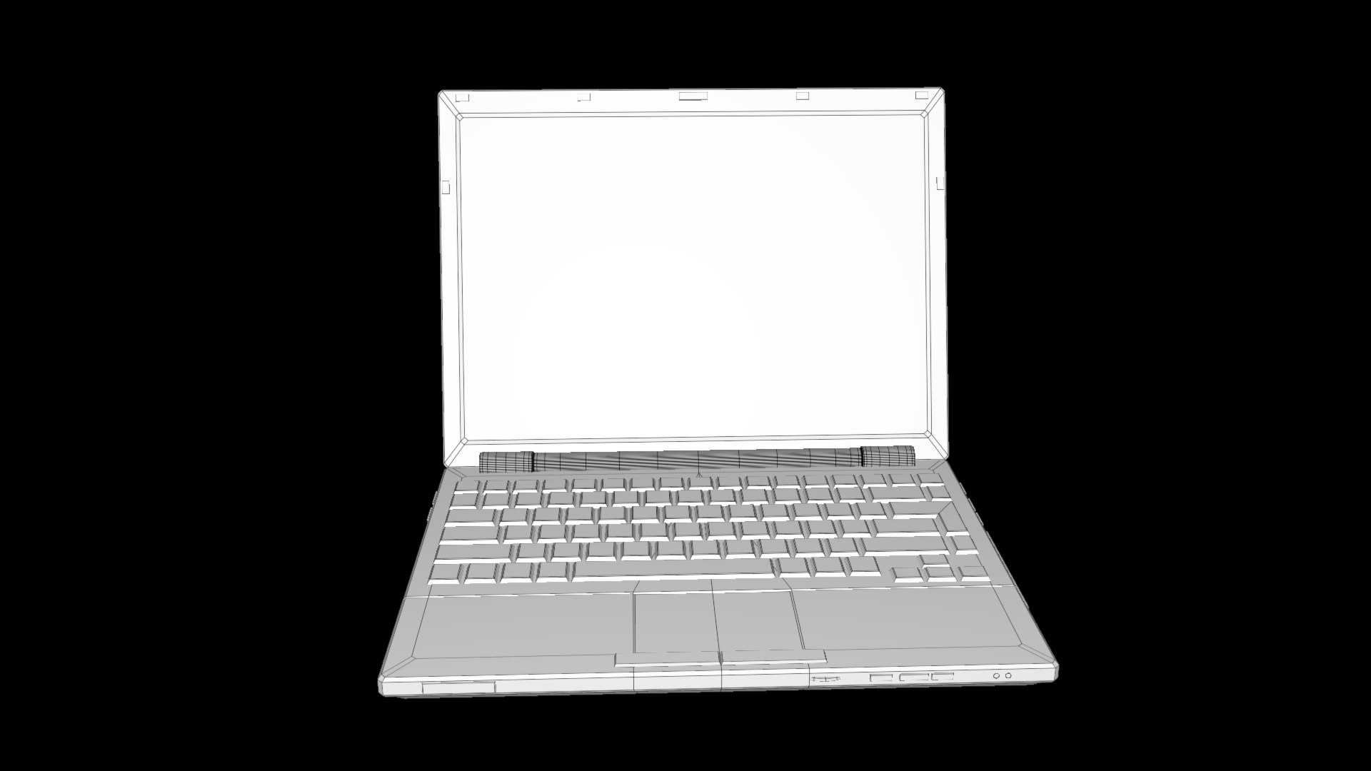 Stylish Cartoon Labtop Model - TurboSquid 2390752