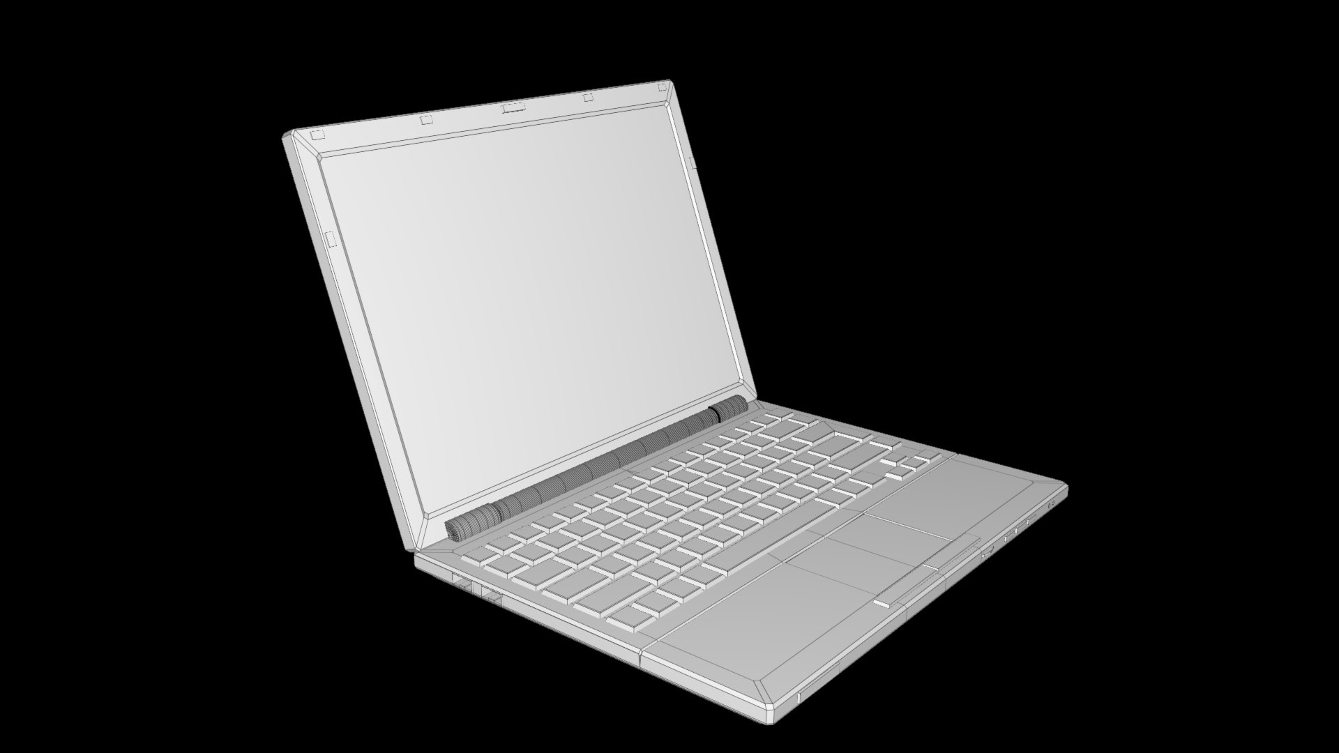 Stylish Cartoon Labtop Model - TurboSquid 2390752