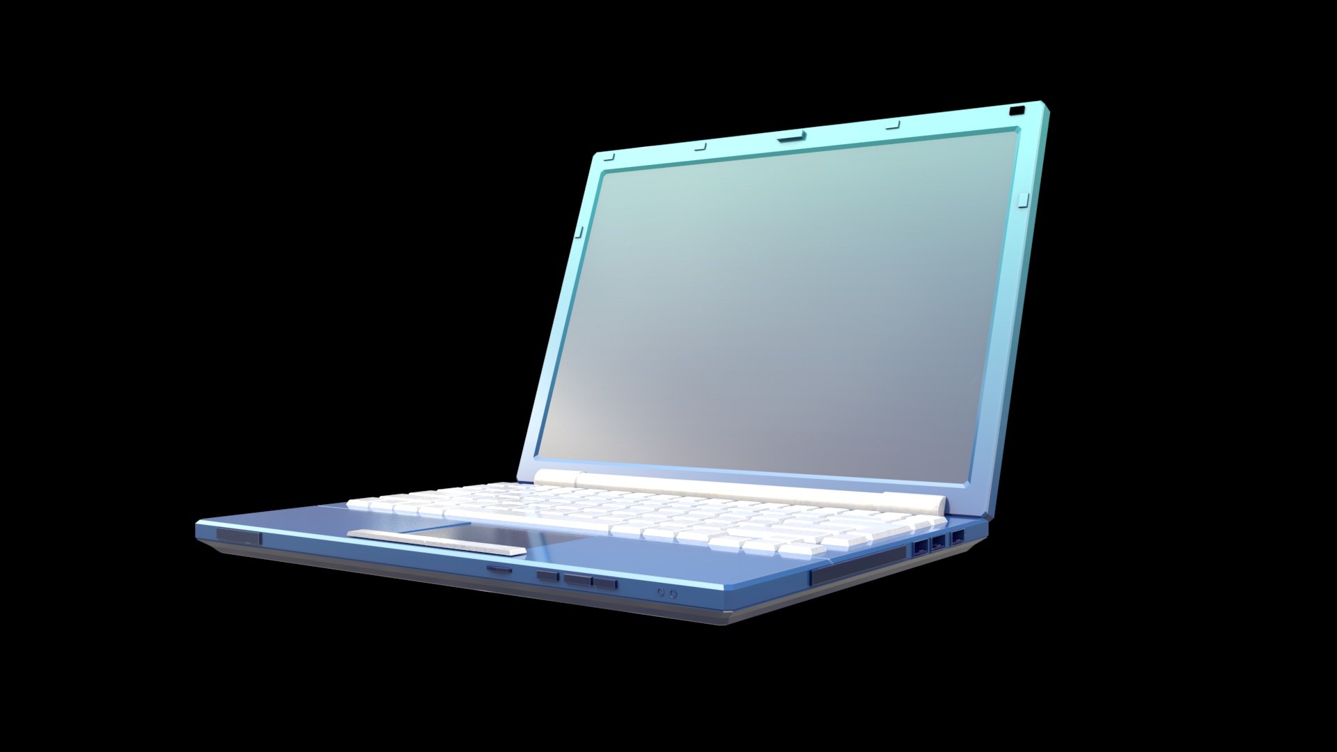 Stylish Cartoon Labtop Model - TurboSquid 2390752